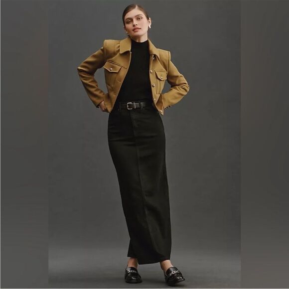 Reformation Daria Ultra High Rise Denim Maxi Skirt - Picture 1 of 3
